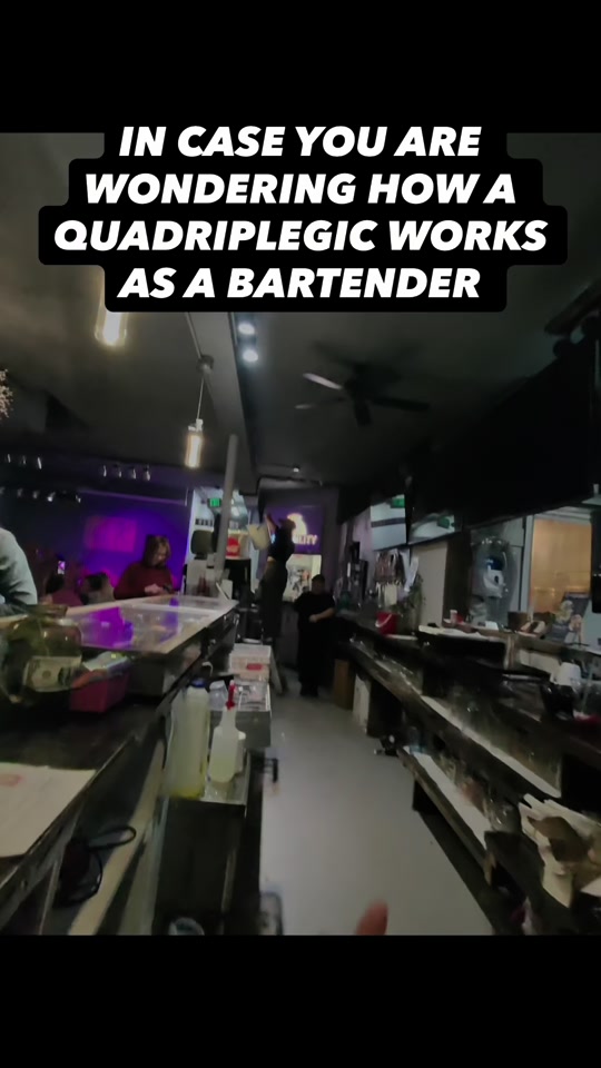Cover image: the Brewability bar at night, captioned &ldquo;in case you are wondering how a quadriplegic works as a bartender&rdquo;.