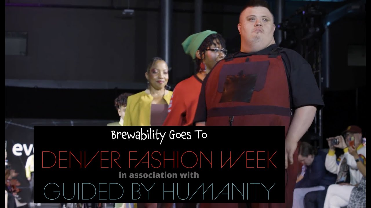 Brewability crew members on the runway at Denver Fashion Week.